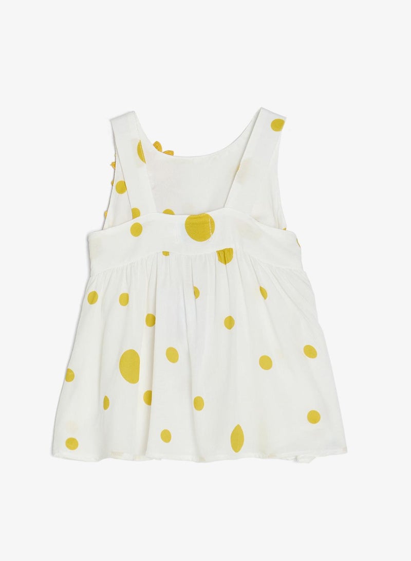 Pinata Yellow Flower Summer Dress - Image 4